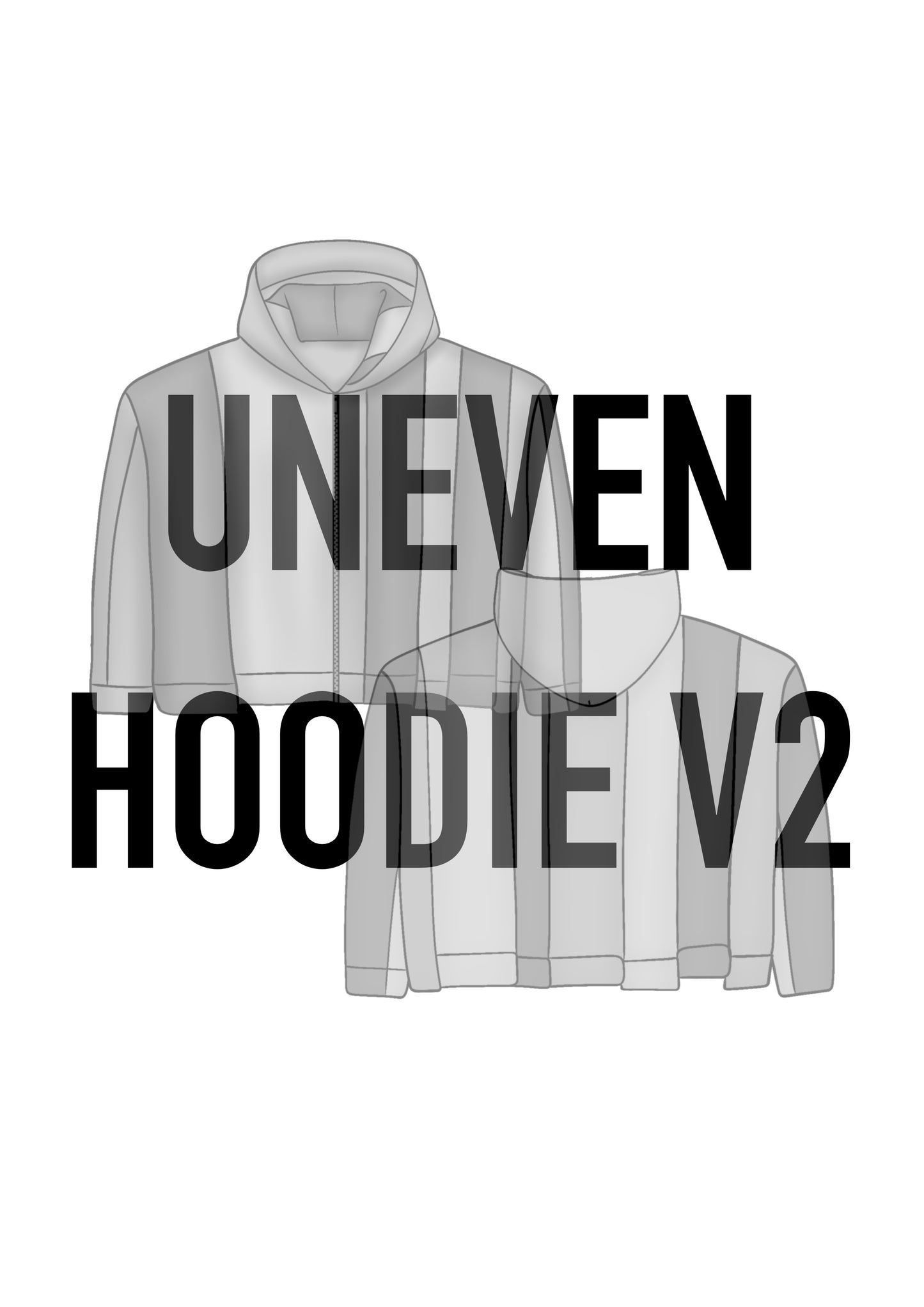 UNEVEN HOODIE MOCK-UPS